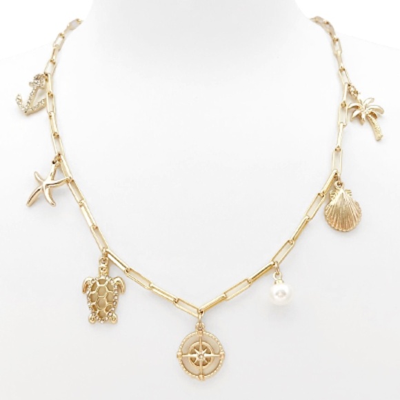 Sealife Multi Charm Necklace - Picture 1 of 2